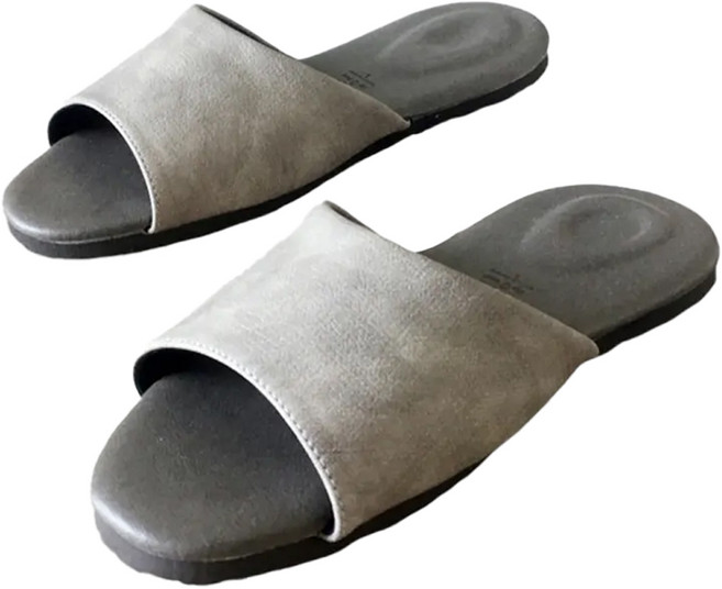 TAIWAN SLIPPER 台灣犀利趴 風格系列 渲色皮質室內拖鞋, 米棕色, 1雙