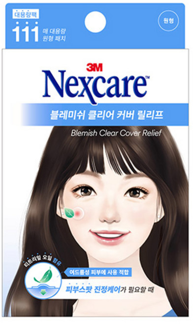 3M 넥스케어 블레미쉬 클리어 커버 릴리프 111매, 1개