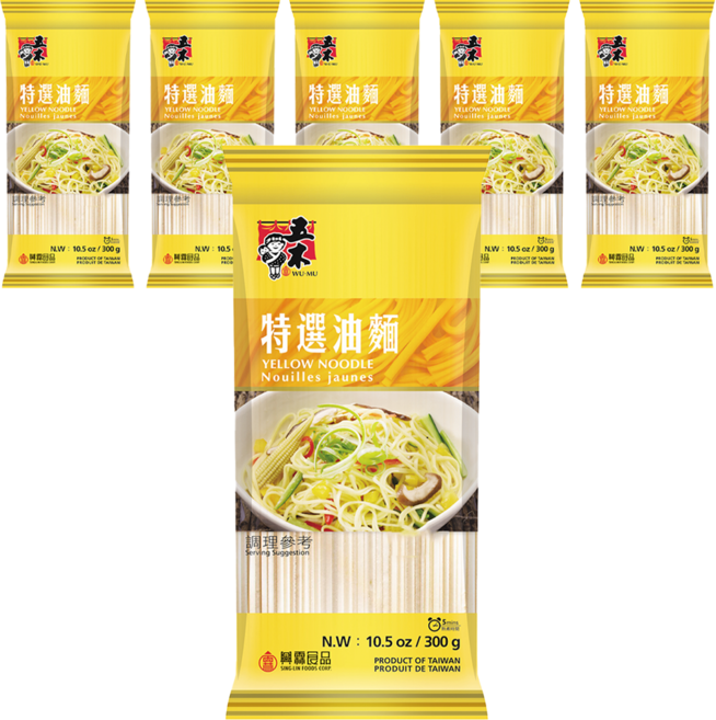 五木 油麵, 300g, 6包