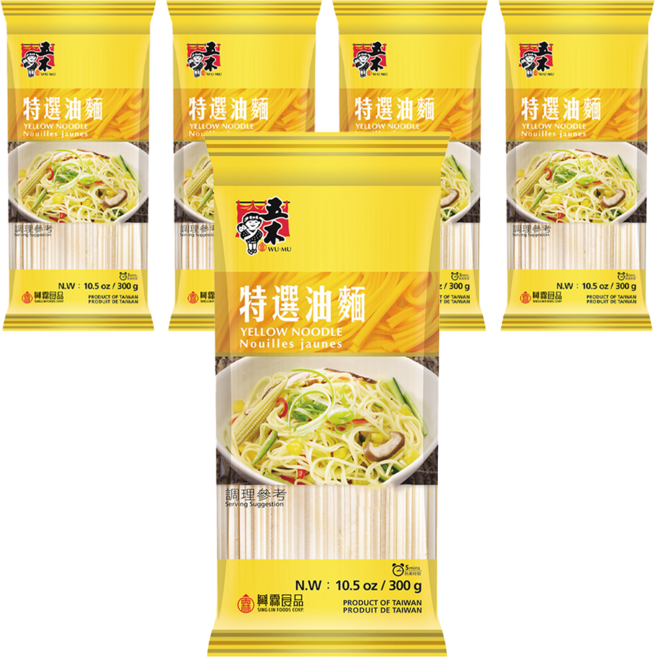 五木 油麵, 300g, 5包