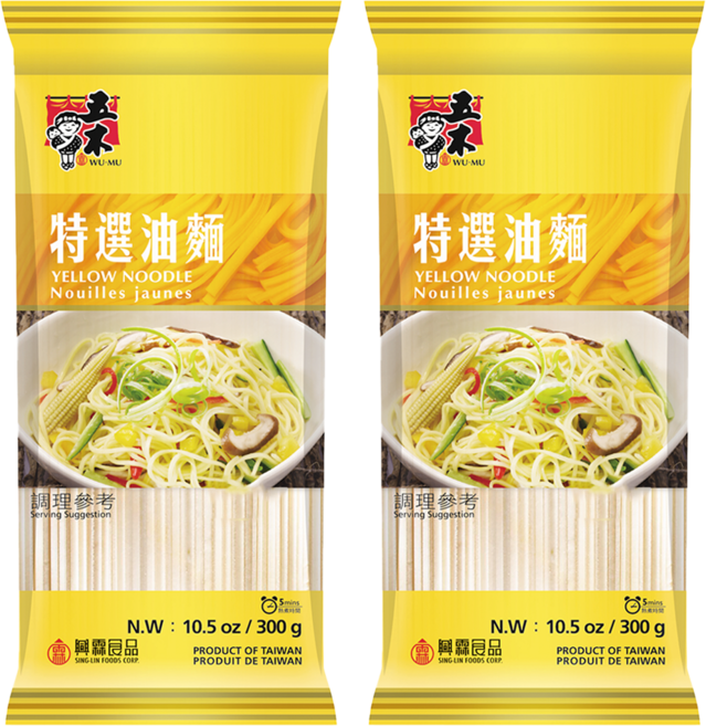 五木特選油麵 低納配方 健康美味, 300g, 2包