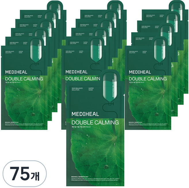 메디힐 더블 카밍 워터 마스크 20ml, 1개입, 75개