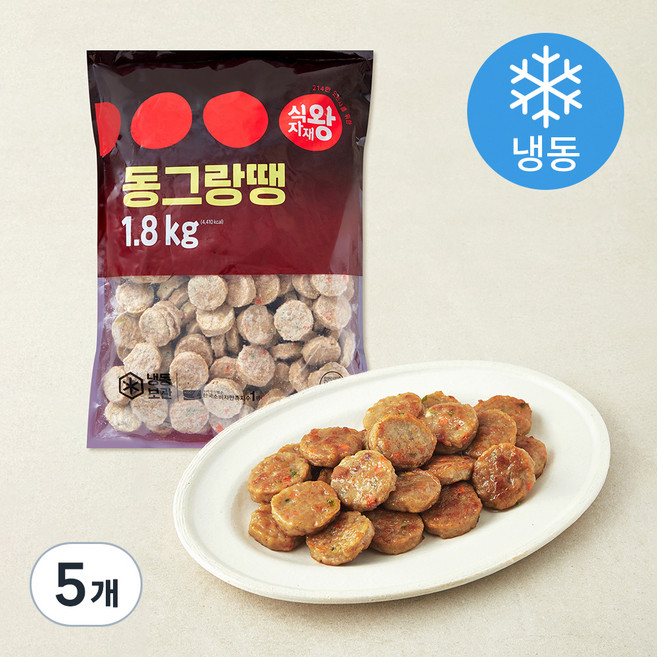 식자재왕 동그랑땡 (냉동), 1.8kg, 5개