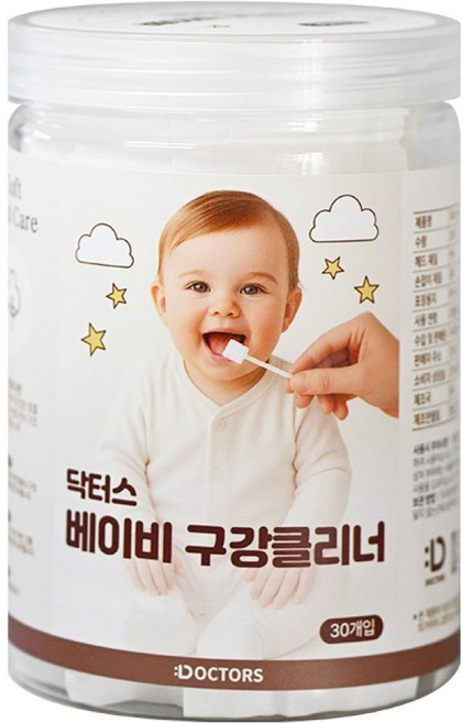 DOCTORS 베이비 구강클리너 30개입, 1개