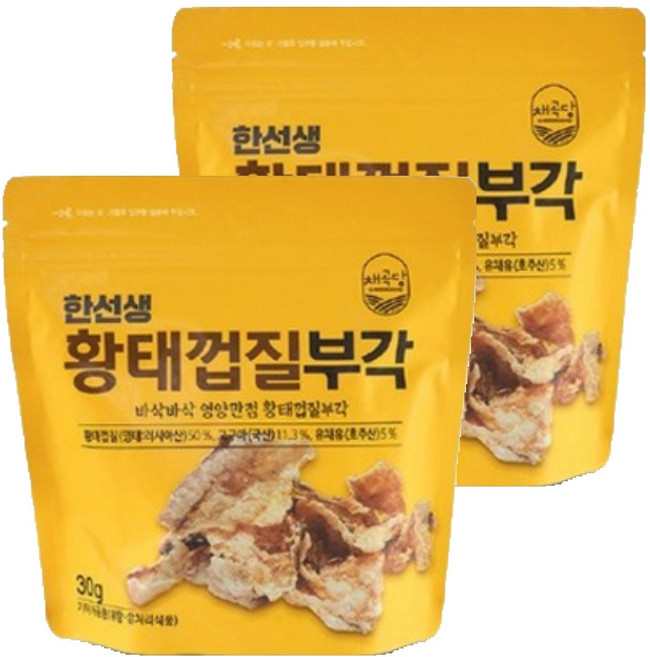 채곡당 한선생 황태껍질부각, 30g, 2개