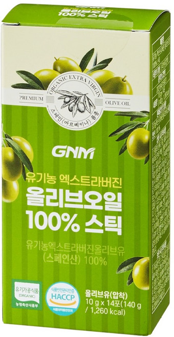 GNM 有機特級初榨橄欖油條 14入, 140g, 1個