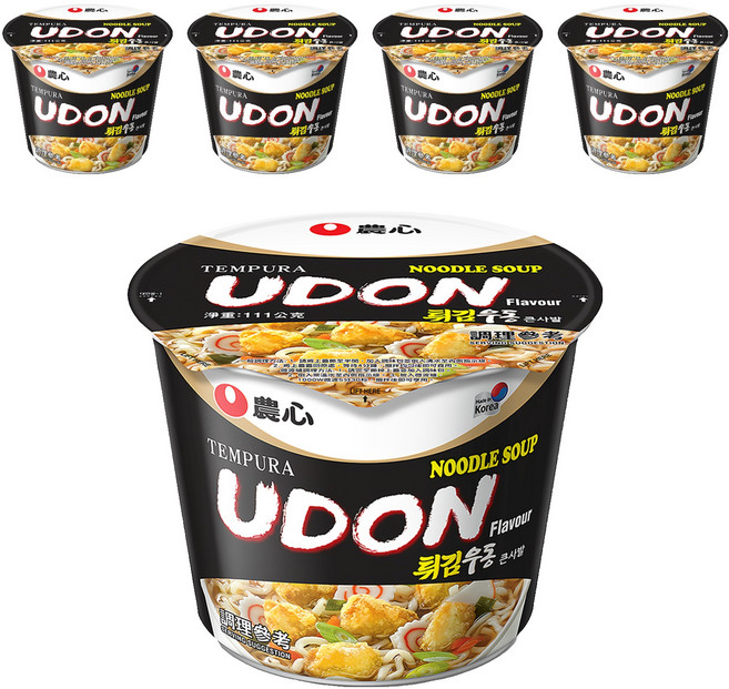 NONGSHIM 農心 天婦羅海鮮味烏龍麵, 111g, 5入