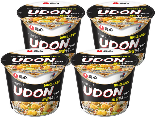 NONGSHIM 農心 天婦羅海鮮味烏龍麵, 111g, 4入
