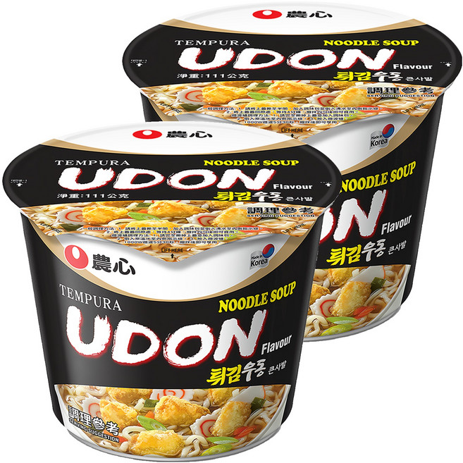 NONGSHIM 農心 天婦羅海鮮味烏龍麵, 111g, 2入