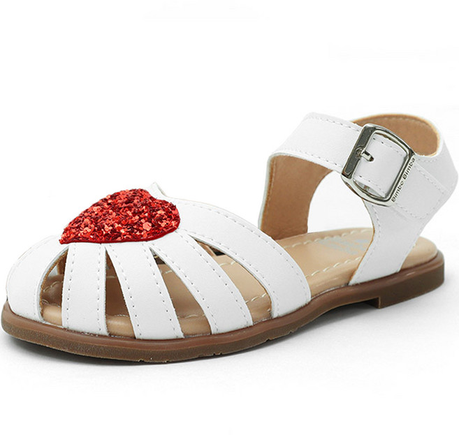 빔보빔바 여아용 하트 샌들