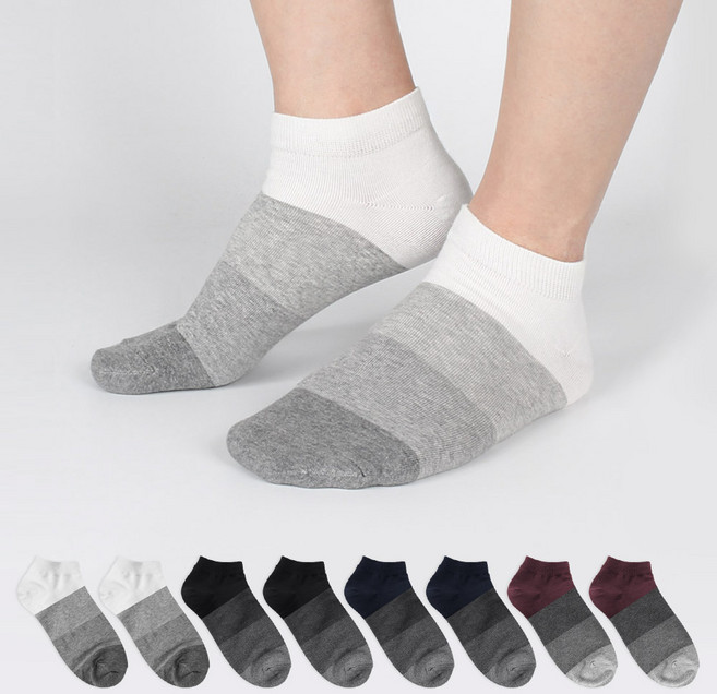 코지라벨 남성용 캐주얼 정장 발목양말 8켤레