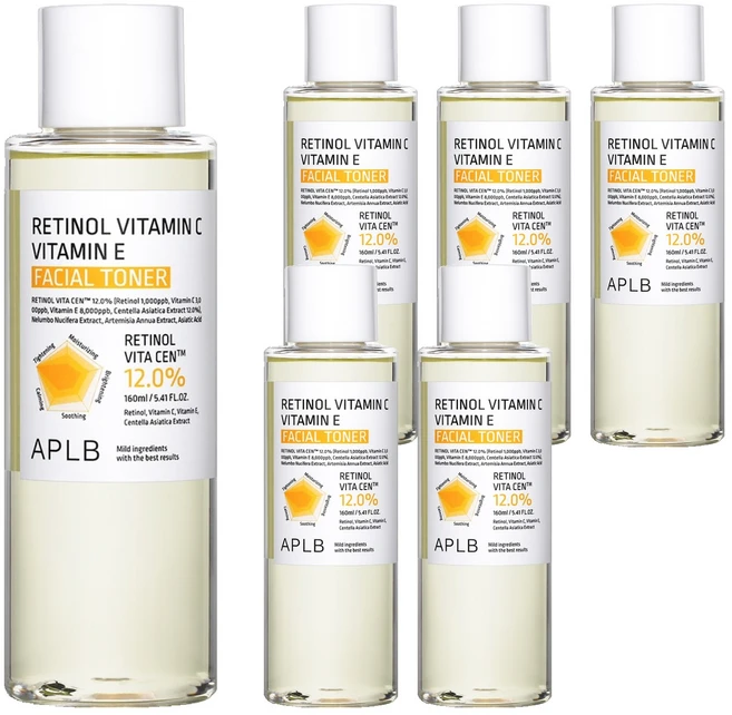 APLB 레티놀 비타민C 비타민E 페이셜 토너, 6개, 160ml - 쿠팡