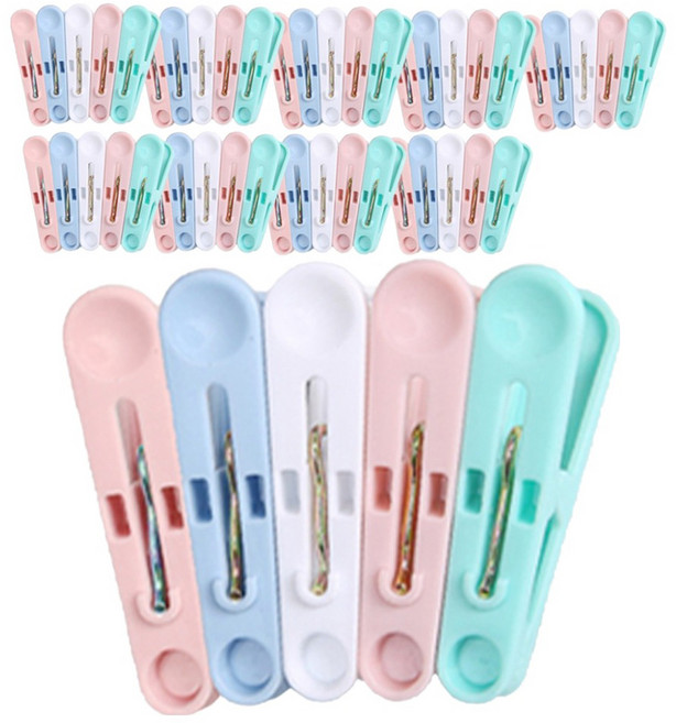 디어모모 빨래줄 튼튼한 빨래 집게 미니, 랜덤 발송, 50개