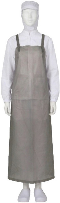 에이앤지 우레탄 H형 앞치마, 반투명 검정, 1개