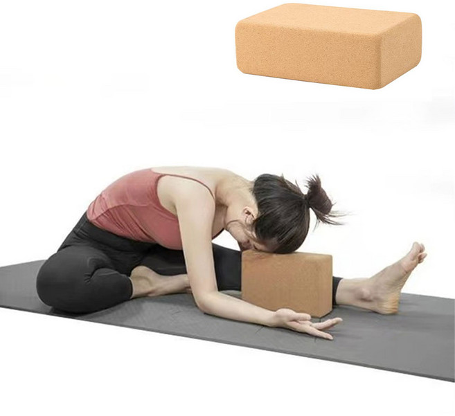 사비나 코르크 사각 요가보조 요가블럭, 1개