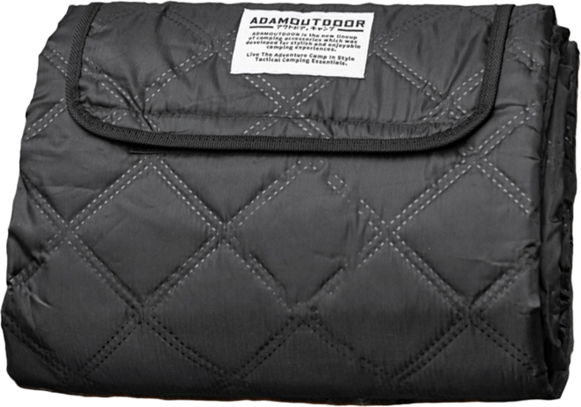 ADAMOUTDOOR 經典隨身野餐墊, 黑色