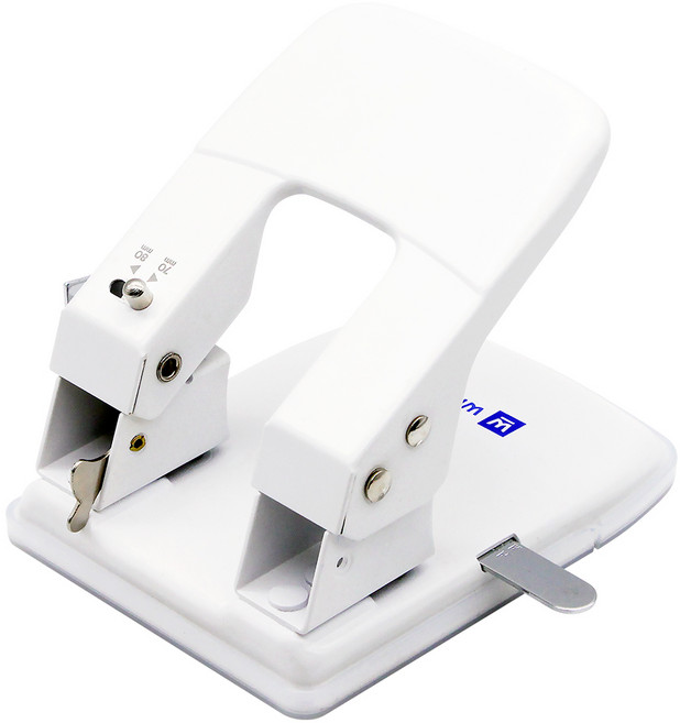 화신 423 70/80 겸용 2공 펀치, 무광화이트, 1개