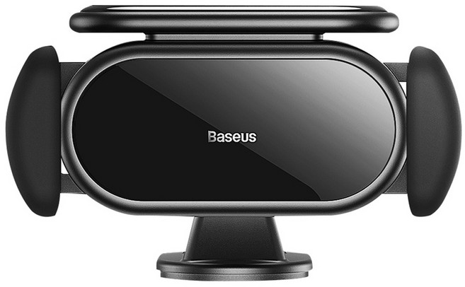 Baseus 倍思 小鋼炮 Pro 太陽能電動車載支架, 黑色, 1個