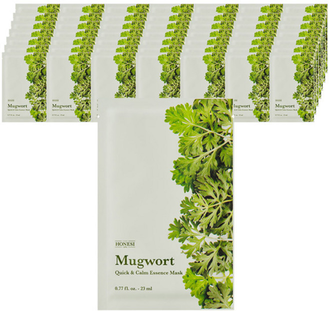 어니시 퀵 앤 캄 에센스 쑥 마스크팩 23ml, 1개입, 50개