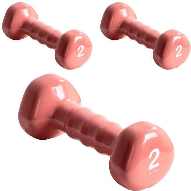 아이워너 PVC 삼각 아령, 2kg, 3개