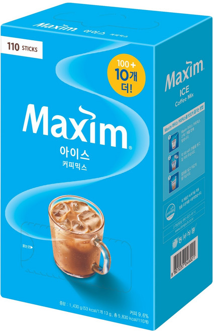 맥심 아이스 커피믹스, 13g, 110개입, 1개