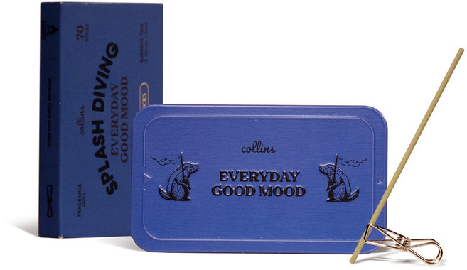 collins 인센스 스플래시 다이빙 70p + 홀더 2p 세트, 아쿠아