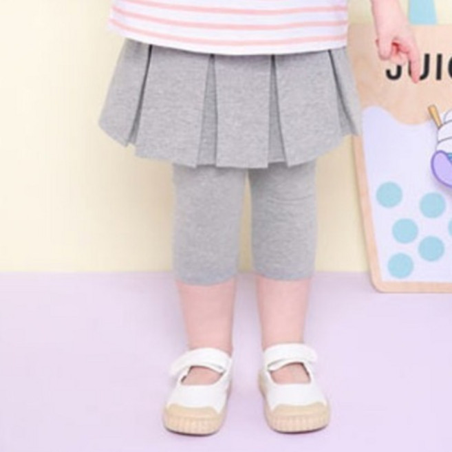 젤리스푼 여아용 치얼업 플리츠 스커트 레깅스