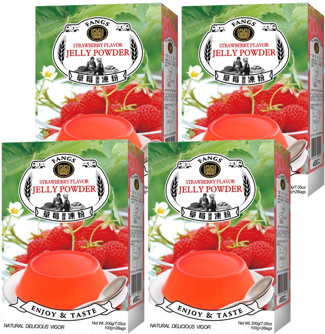 FANGS 方氏 草莓凍粉, 200g, 4入