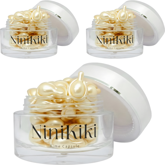 NiniKiki 時空膠囊 3號 金箔瞬導精華 50顆 15g - 方便攜帶, 3件