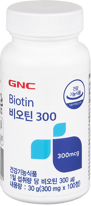 GNC 비오틴 300, 100정, 1개