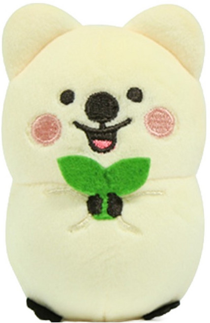 플러피 쿼카 스트레스볼 봉제인형, 10cm, 크림, 1개