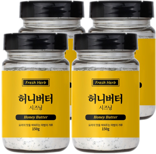 신선약초 허니버터 시즈닝, 150g, 4개