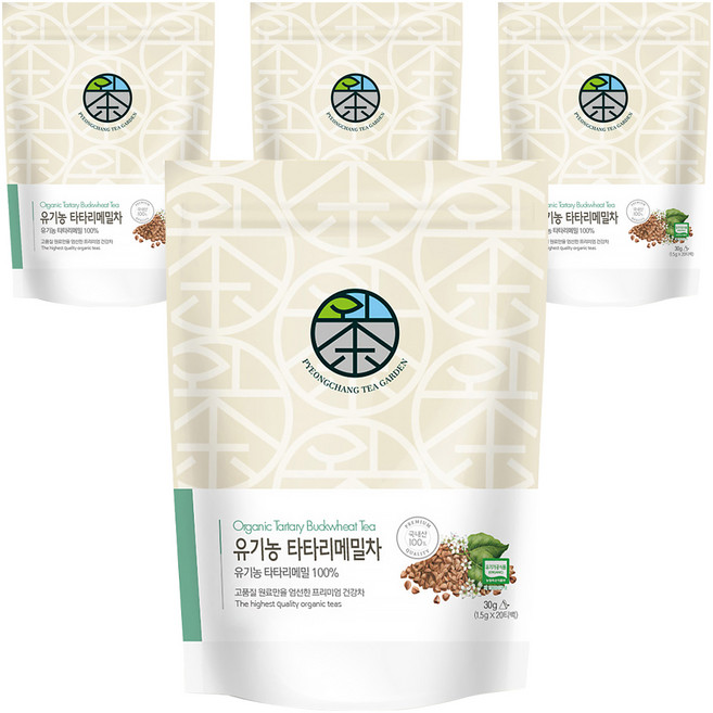 평창다원 유기농 타타리메밀차 삼각티백, 1.5g, 20개입, 4개