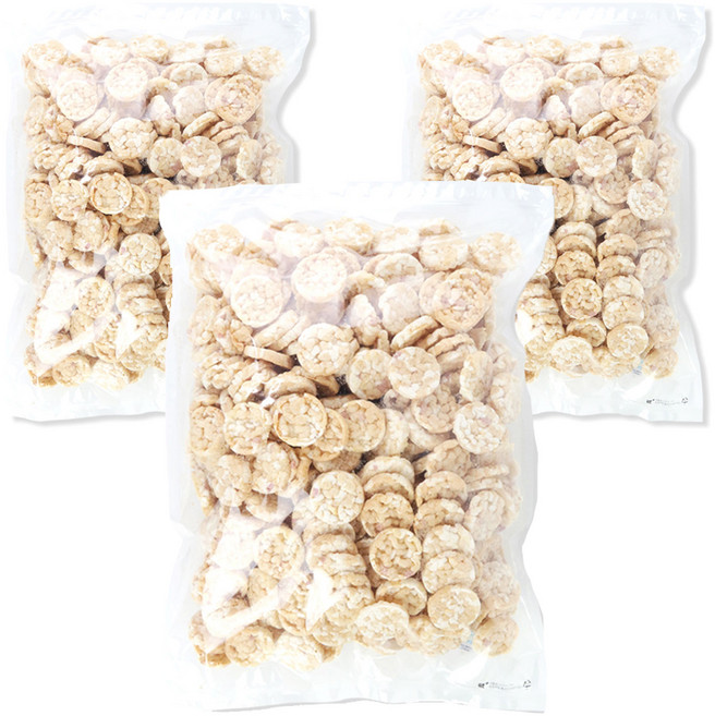 우리가스토리 오곡쌀과자 뻥튀기, 600g, 3개