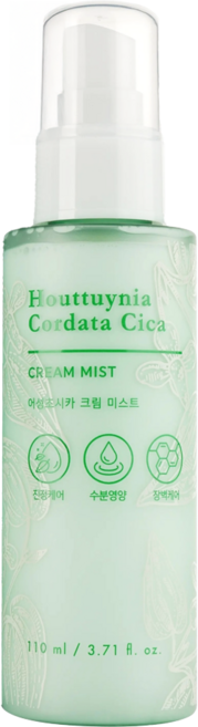 TONYMOLY 魚腥草積雪草水潤乳霜噴霧, 1瓶, 110ml