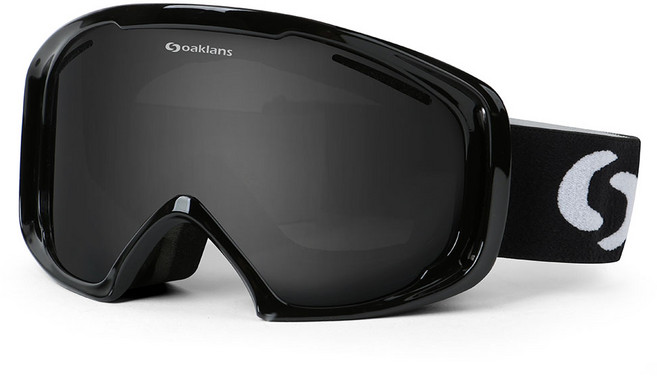 오클렌즈 프리미엄 보드 스키고글 M7, 프레임(블랙) + 렌즈(스모그), 1개