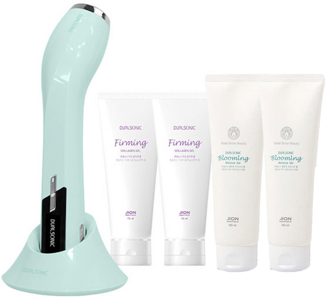 듀얼소닉 맥시멈 뷰티기기 + 블루밍젤 2p + 콜라겐젤 2p 세트, JOMT-AH-1CA, 샤인민트