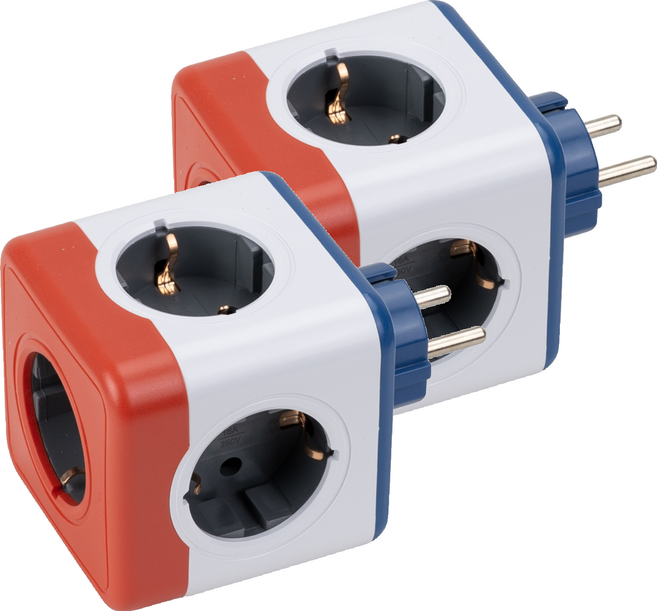 파워큐브 V2 오리지널 멀티탭 5구, 7.7cm, 에디션, 2개