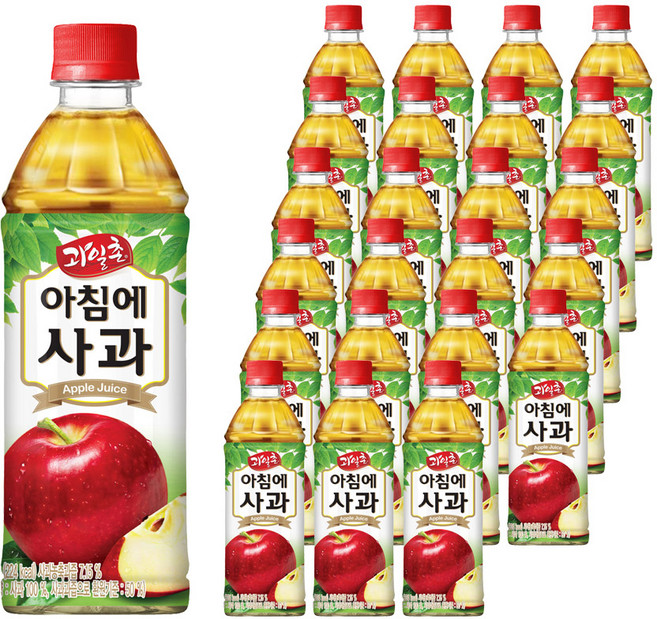해태htb 아침에 사과, 500ml, 24개