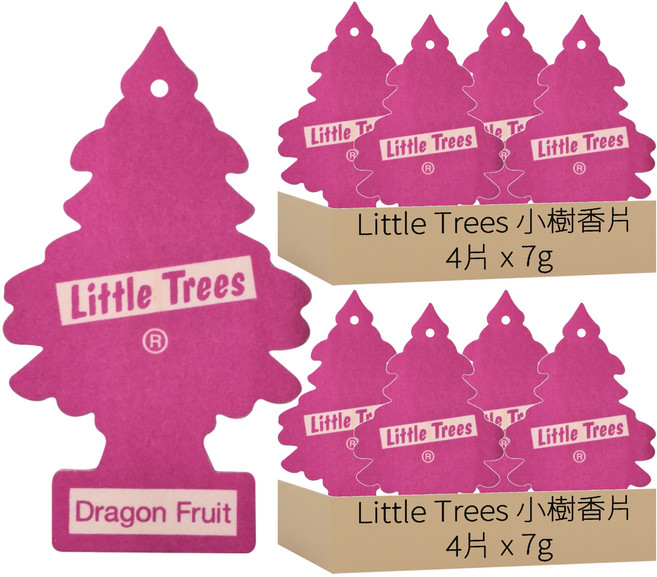 Little Trees 小樹香片 香氛卡, 火龍果, 7g, 8片