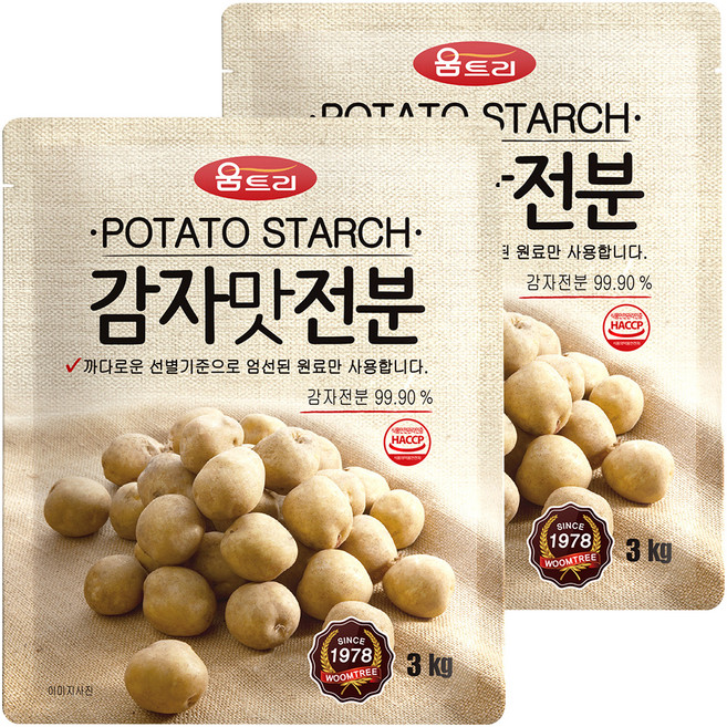 움트리 감자맛전분, 3kg, 2개