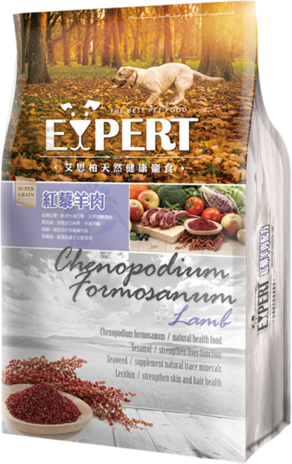 福壽實業 EXPERT 艾思柏 成犬專用配方飼料, 紅藜羊肉, 1.5kg, 1袋