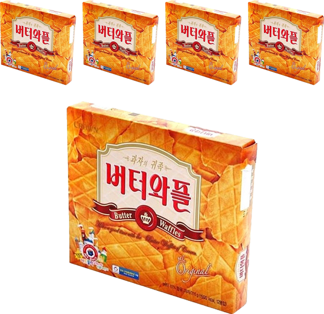크라운 버터와플, 316g, 5개