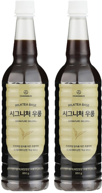 청담라이프 시그니처 우롱 원액베이스, 850g, 2개