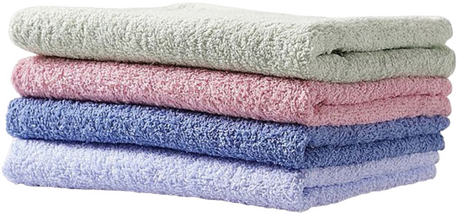 non-no 儂儂 驚吸水毛巾 棉紗 76 x 33cm, 顏色隨機, 4條