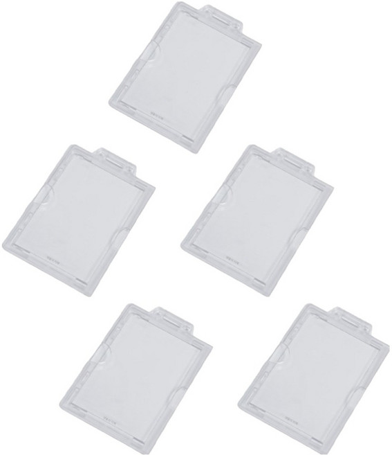 생활의지혜 아크릴 사원증 신분증 케이스, 세로, 5개