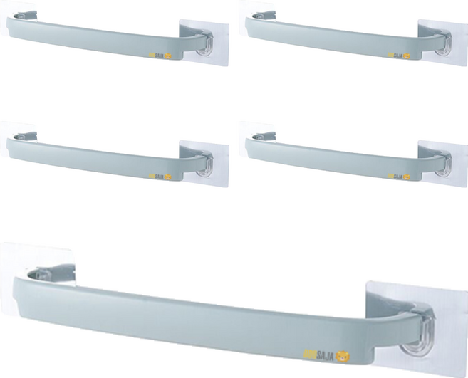 또사자 무타공 수건걸이 부착형, 블루, 5개