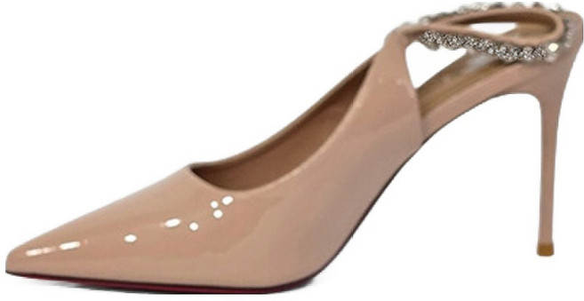 ninewest 女款珠寶點綴露跟尖頭高跟鞋 9cm HSBSBNW259