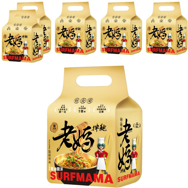 老媽拌麵 蔥油開洋 134.8g, 24包