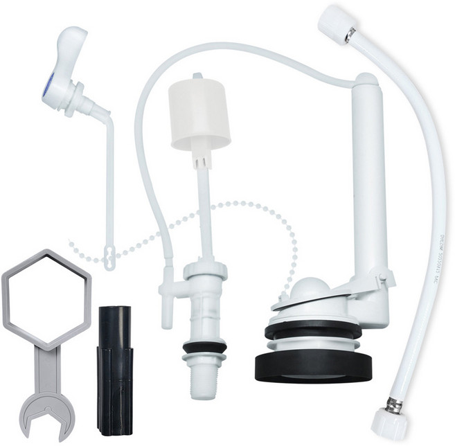 또바기닷컴 장원 무소음 일반형 변기수리세트 + 양변기 조립공구, 혼합색상